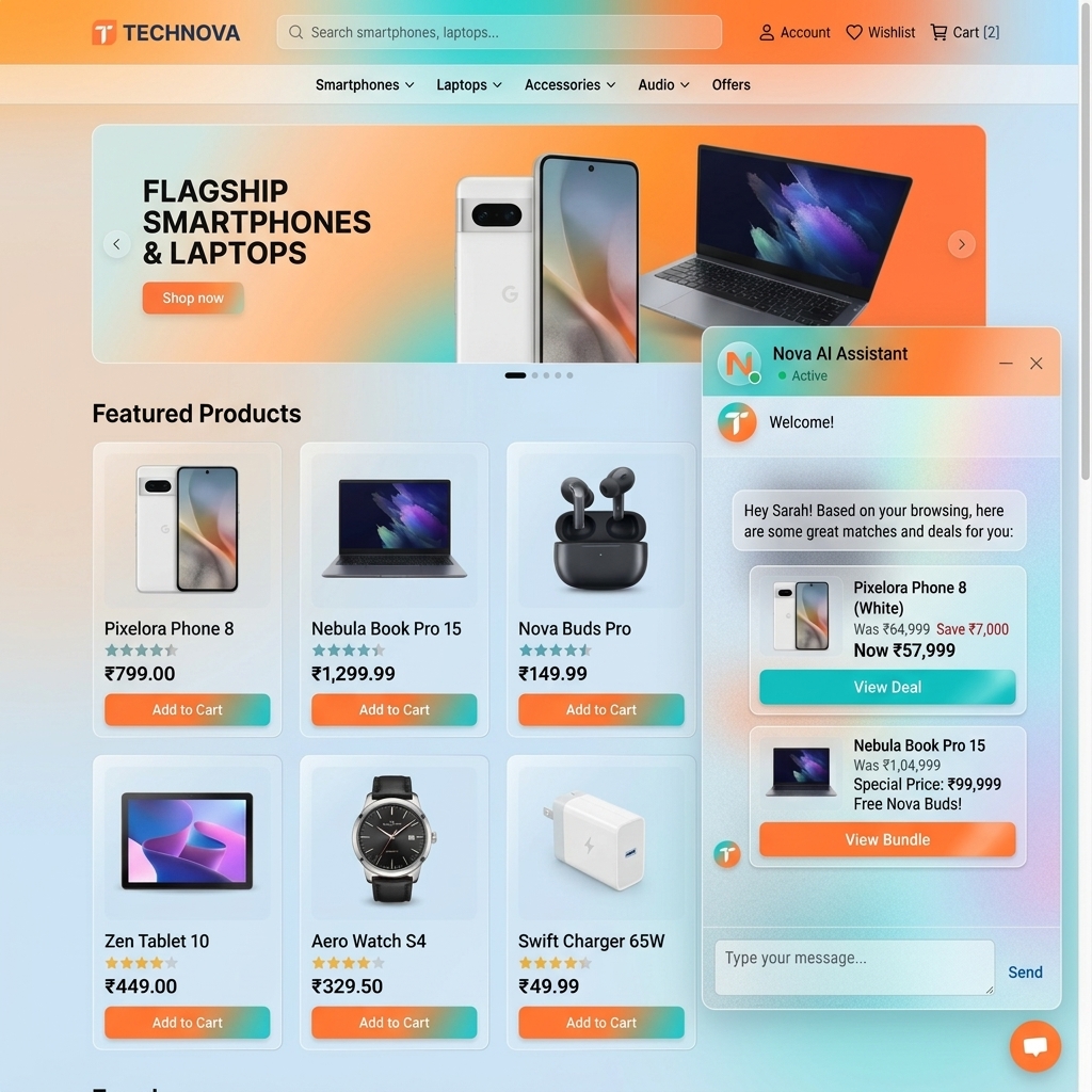 Customizable Branded Conversational AI Shopping Assistant